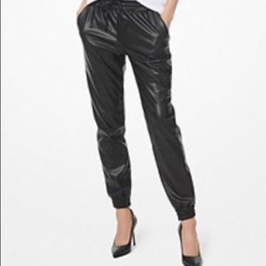 Michael Kors faux leather joggers. EUC